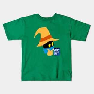 Thinking Black mage Kids T-Shirt